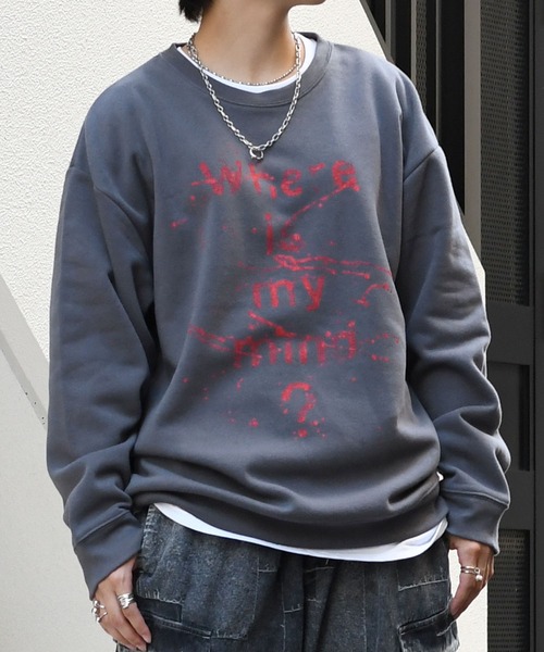 「Starting Over」 スウェットカットソー X-LARGE グレー メンズ_画像5