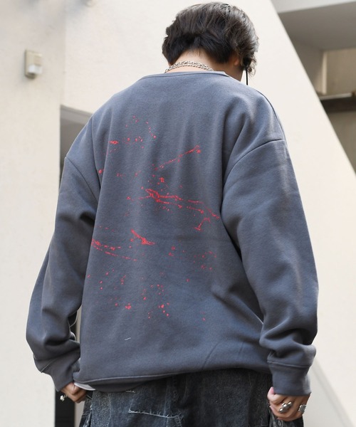 「Starting Over」 スウェットカットソー X-LARGE グレー メンズ_画像8