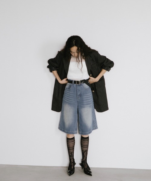 「duei」 テーラードジャケット FREE グレー レディース_画像2