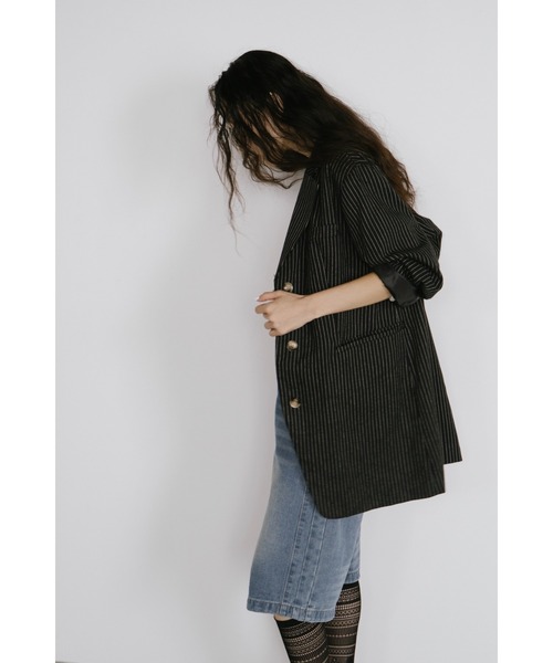 「duei」 テーラードジャケット FREE グレー レディース_画像4