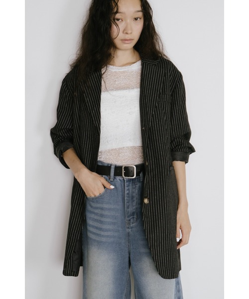 「duei」 テーラードジャケット FREE グレー レディース_画像6