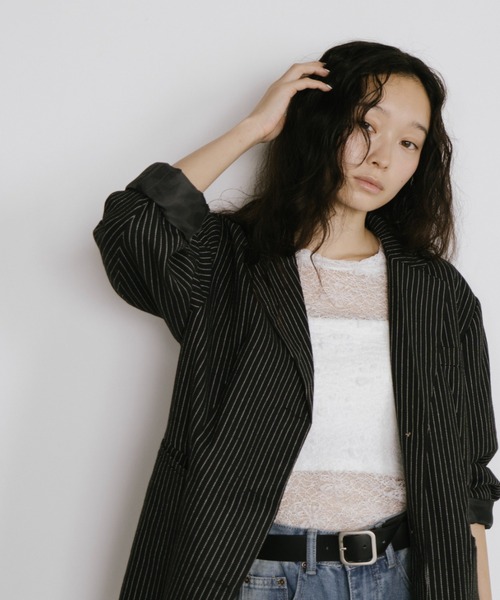 「duei」 テーラードジャケット FREE グレー レディース_画像8