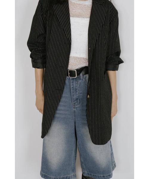 「duei」 テーラードジャケット FREE グレー レディース_画像9