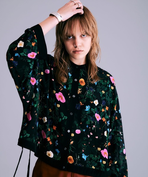 「NOISE MAKER」 長袖ブラウス FREE ブラック レディース_画像8