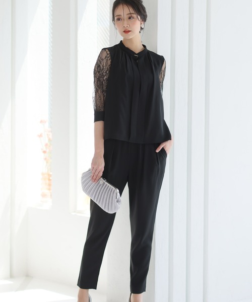 「PourVous」 セットアップ - モカ レディース_画像2