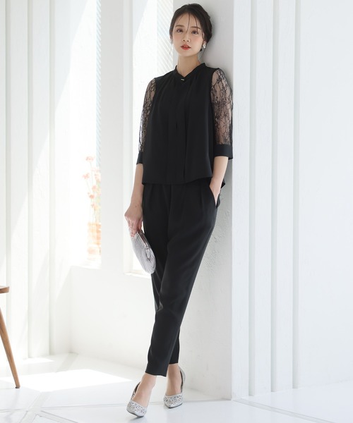 「PourVous」 セットアップ - モカ レディース_画像5