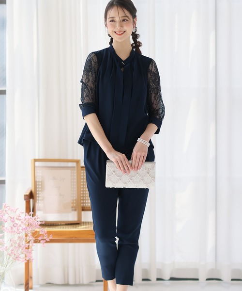 「PourVous」 セットアップ - モカ レディース_画像6