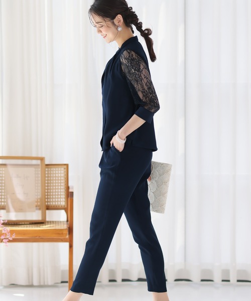 「PourVous」 セットアップ - モカ レディース_画像7