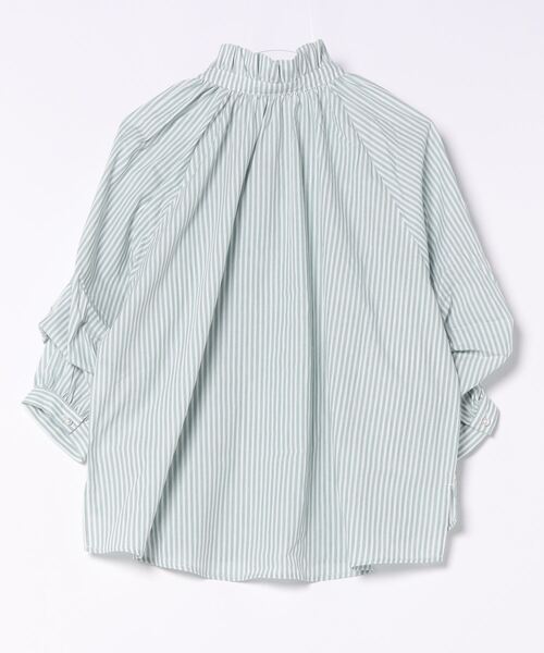 「INTERPLANET」 長袖ブラウス FREE ミント レディース_画像2