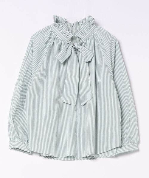 「INTERPLANET」 長袖ブラウス FREE ミント レディース_画像3