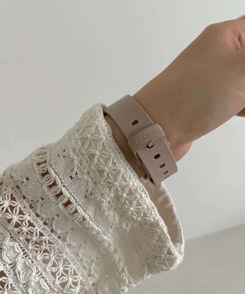 「CASIO」 デジタル腕時計 - ブラック レディース_画像4