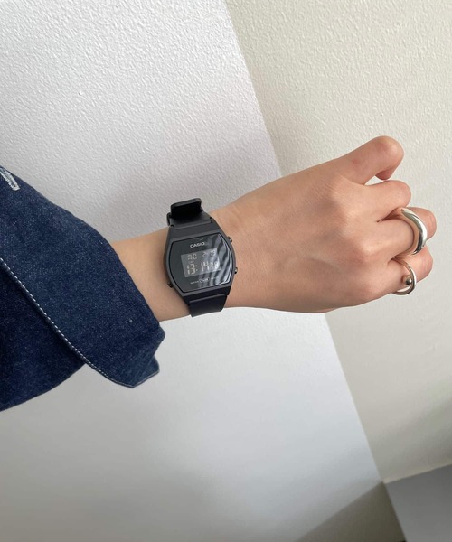 「CASIO」 デジタル腕時計 - ブラック レディース_画像5