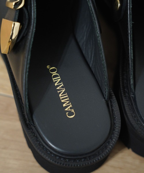 「CAMINANDO」 フラットサンダル 7 ブラック レディース_画像10
