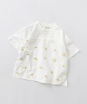tシャツ 「おそろい」花刺繍半袖Tシャツ キッ...の詳細画像1