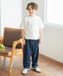 tシャツ 「おそろい」花刺繍半袖Tシャツ キッ...の詳細画像2