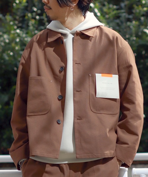 「INHERIT」 ジャケット SMALL ブラウン メンズ_画像2