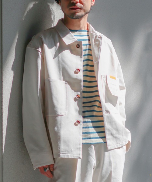 「INHERIT」 ジャケット SMALL ブラウン メンズ_画像3