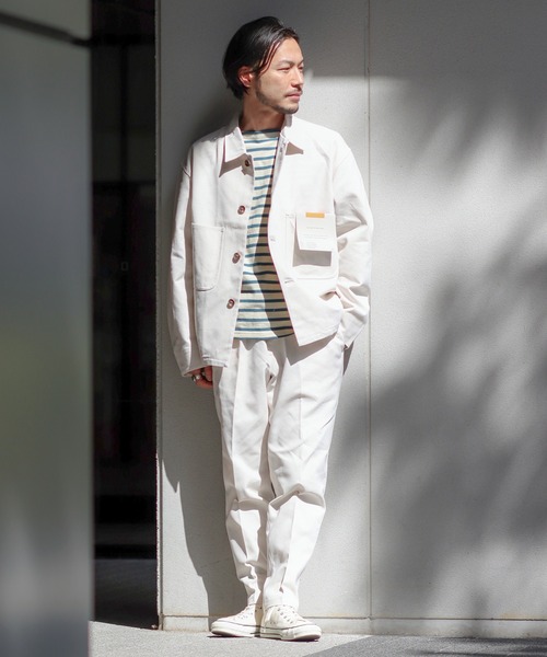 「INHERIT」 ジャケット SMALL ブラウン メンズ_画像4