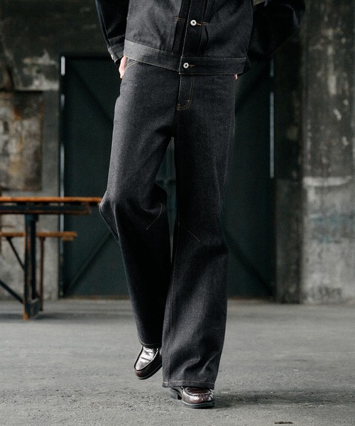 Regen Glanz セルビッジボタンフライストレートデニムパンツ Sサイズ Regen Glanz ジーンズ selveage button fly straight denim pants