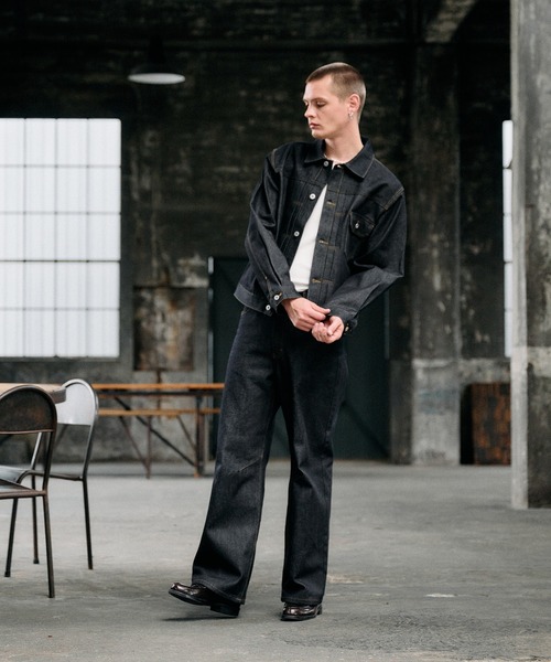 Regen Glanzリジットデニム luraku sublations 未使用 Regen Glanz ジーンズ structure rigid denim pants / ストラクチャー