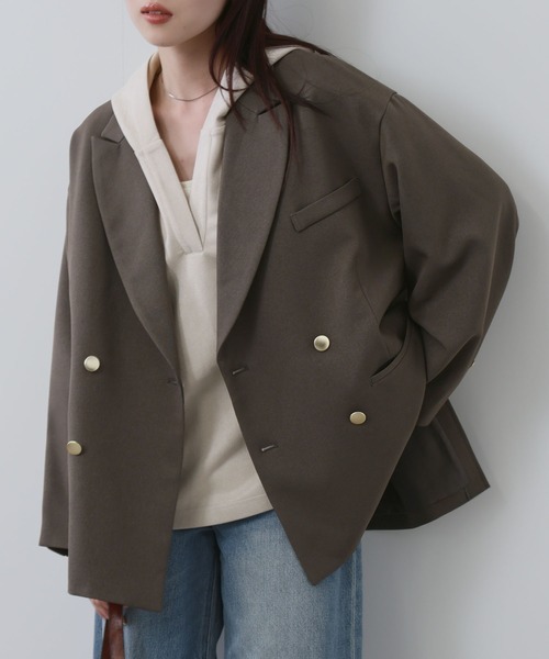 NAVY ジャケット テーラードジャケット 「NAVY/ ネイビー」ビッグ