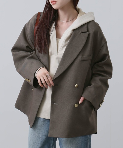 NAVY ジャケット テーラードジャケット 「NAVY/ ネイビー」ビッグ