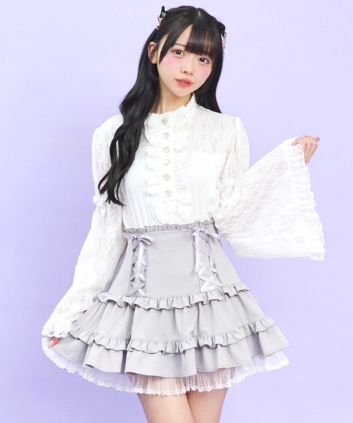 Secret Honey（シークレットハニー） tシャツ フロントフリル姫袖