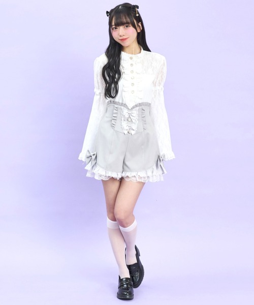 Secret Honey（シークレットハニー） tシャツ フロントフリル姫袖