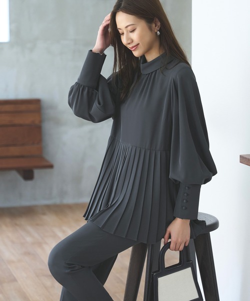 「RUIRUE BOUTIQUE」 パンツスーツ LL ブラック レディースの画像
