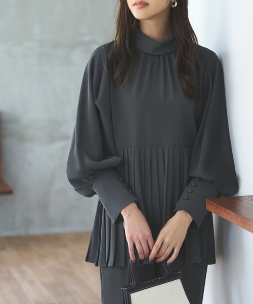 「RUIRUE BOUTIQUE」 パンツスーツ LL ブラック レディースの画像