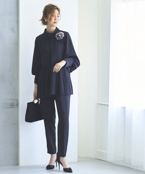 「RUIRUE BOUTIQUE」 パンツスーツ LL ブラック レディースの画像