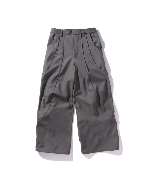 GOAT ESSENCE ワイドパンツ スラックス TUCK CURVE WIDE PANTS メンズ