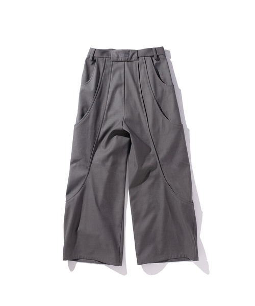 GOAT ESSENCE ワイドパンツ スラックス TUCK CURVE WIDE PANTS メンズ