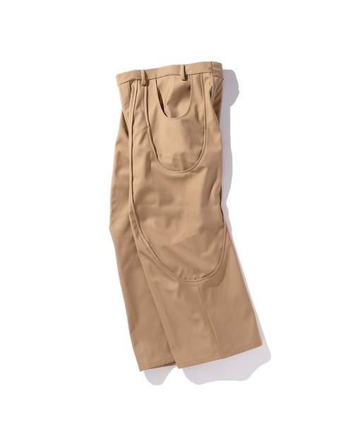 GOAT ESSENCE スラックス TUCK CURVE WIDE PANTS メンズ : ZOZOTOWN