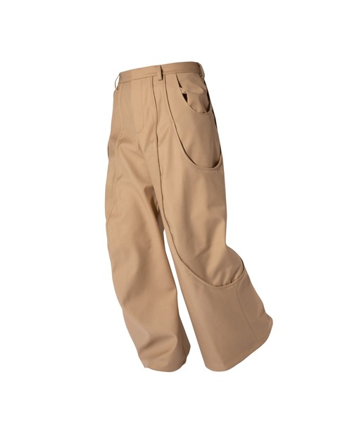 GOAT ESSENCE ワイドパンツ スラックス TUCK CURVE WIDE PANTS メンズ