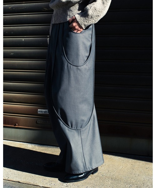 GOAT ESSENCE ワイドパンツ スラックス TUCK CURVE WIDE PANTS メンズ