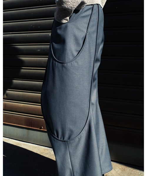 GOAT ESSENCE スラックス TUCK CURVE WIDE PANTS メンズ : ZOZOTOWN