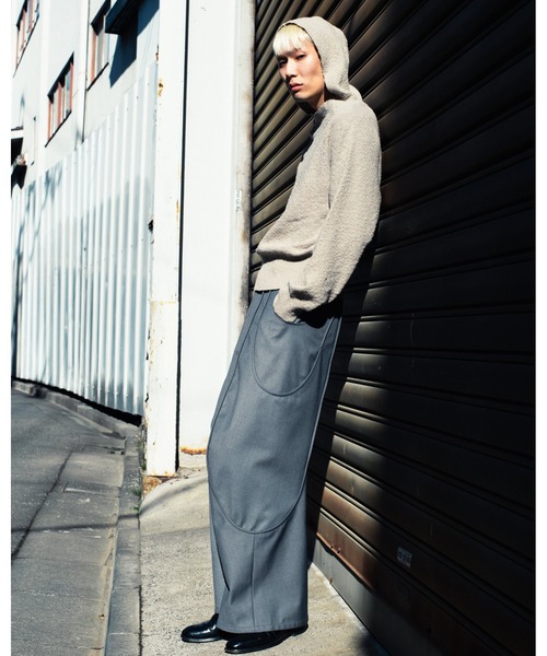 GOAT ESSENCE ワイドパンツ スラックス TUCK CURVE WIDE PANTS メンズ