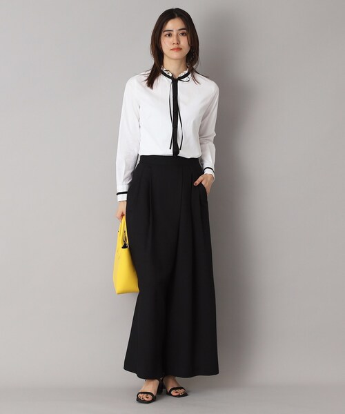 「DRESSTERIOR」 長袖ブラウス 36 ホワイト レディースの画像