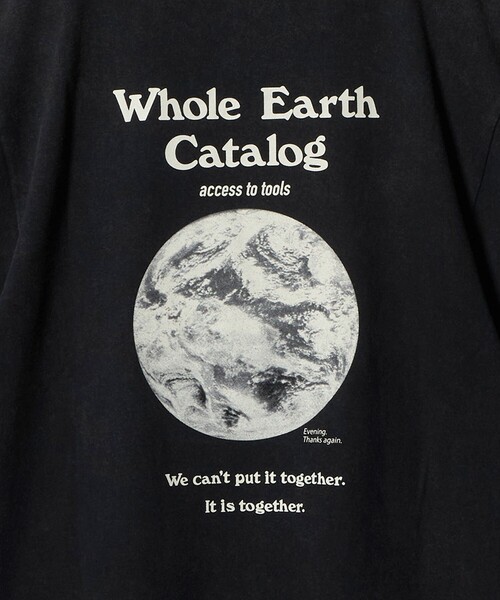 6 tシャツ 半袖 「別注」「WHOLE EARTH CATALOG ×6」Tシャツ