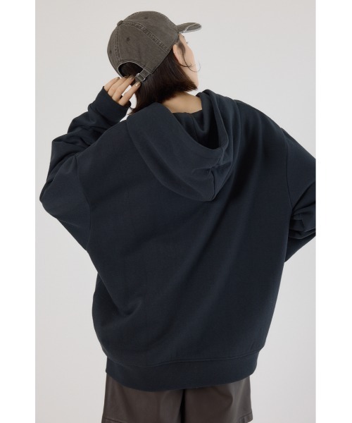 「RODEO CROWNS WIDE BOWL」 ジップアップパーカー LARGE ブラウン レディース_画像4