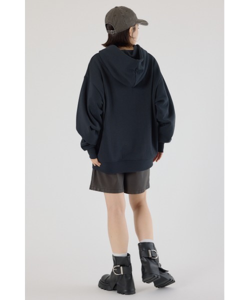 「RODEO CROWNS WIDE BOWL」 ジップアップパーカー LARGE ブラウン レディース_画像7