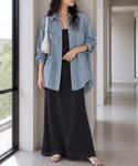 ブラウス シャツ 夏 「選べるカラー」2オンス...の詳細画像2