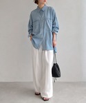 ブラウス シャツ 夏 「選べるカラー」2オンス...の詳細画像1