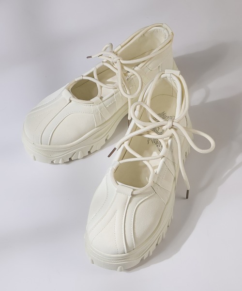 LOVEHUNTER（ラブハンター） スニーカー +6cm 軽量厚底 レースアップ