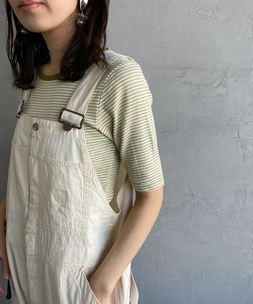 「PICCADILLY」 オーバーオール 38 グリーン レディース_画像4