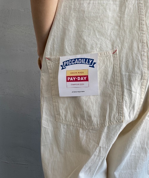 「PICCADILLY」 オーバーオール 38 グリーン レディース_画像8