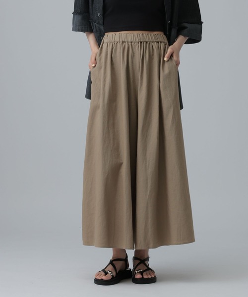 LEPSIM（レプシィム） ワイドパンツ パンツ リネンブレンドスカーチョ