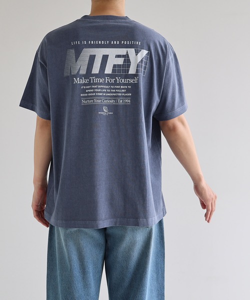 「ANME」 半袖Tシャツ XX-LARGE ネイビー レディース_画像4