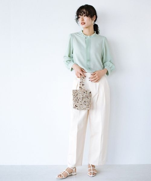 「ANNA LUNA」 長袖ブラウス SMALL ホワイト レディース_画像4